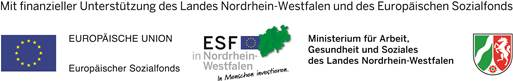 Mit finanzieller Unterstützung des Landes Nordrhein-Westfalen und des Europäischen Sozialfonds